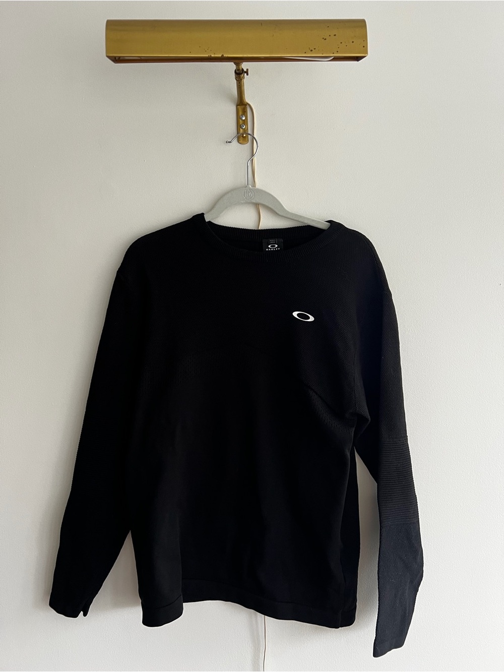 Oakley Black Crew Sweatshirt with White Logo